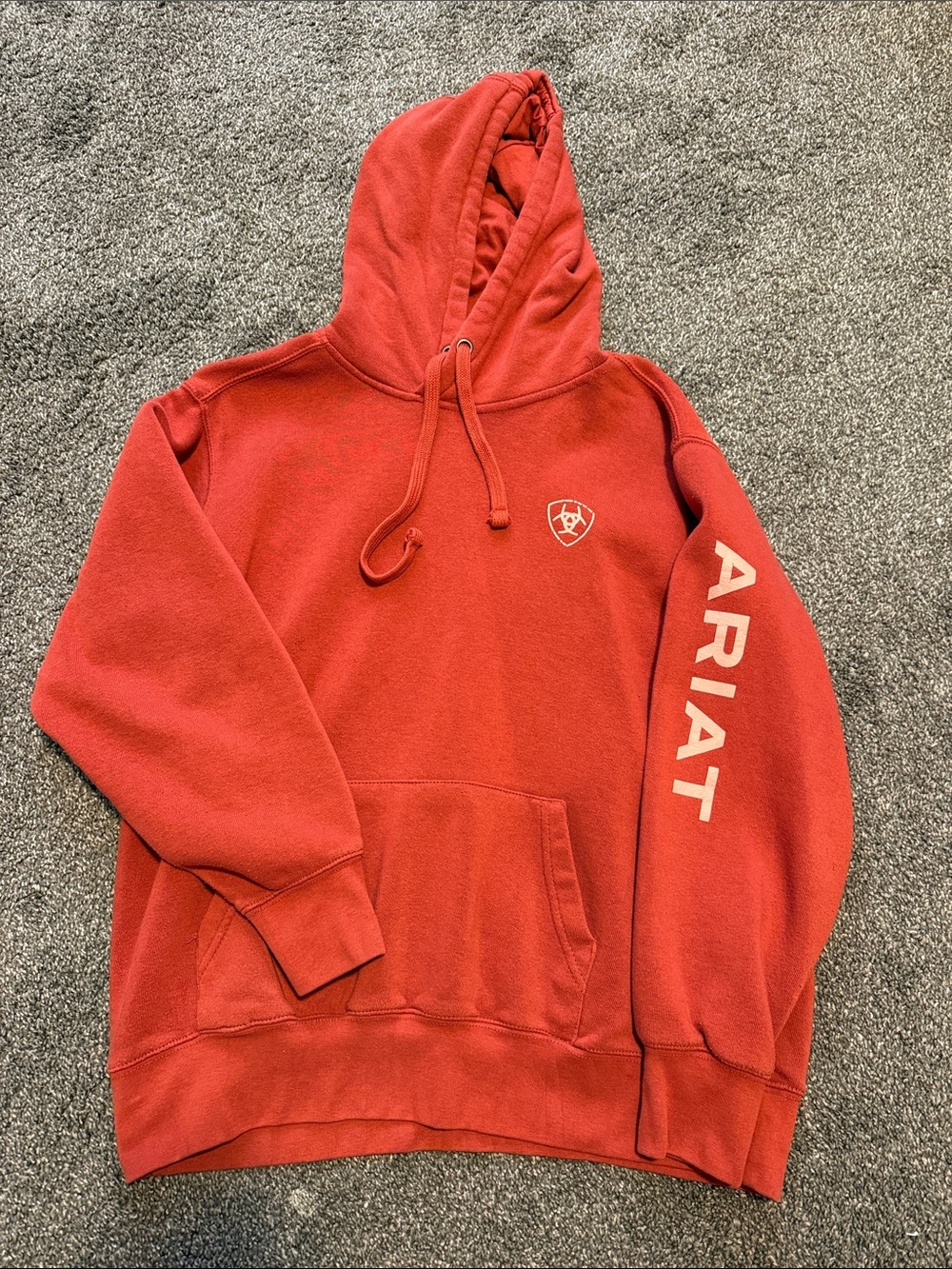 Ariat Red Logo Hooded Sweatshirt